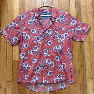 Izod Saltwater Men’s Hawaiian Button Down Shirt XL